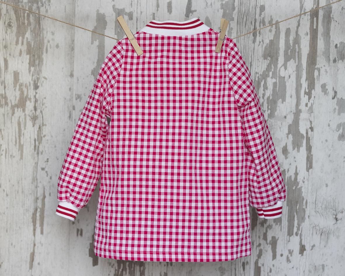 Bata de colegio unisex fucsia