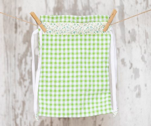Bolsa Merienda Verde Tximeleta Corazones