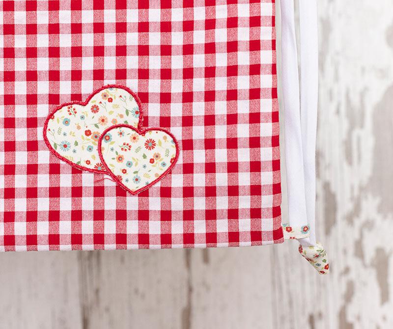 Bolsa Muda Carmín Tximeleta Corazones