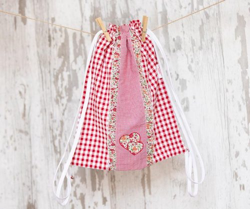Bolsa Muda Volantes Carmín Loreak Corazones