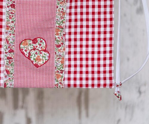 Bolsa Muda Volantes Carmín Loreak Corazones