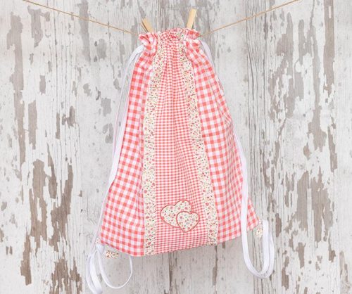 Bolsa Muda Volantes Salmón Tximeleta Corazones